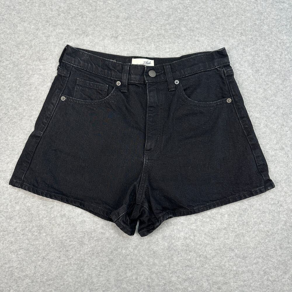 Universal Thread 90s Cutoff Denim Shorts Women’s 6R Black High Rise Relaxed Fit
